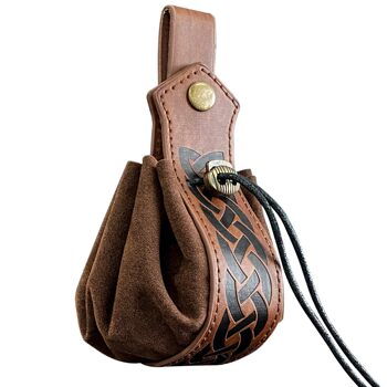 Viking-Style Medieval Pouch That Can Be Hung on a Belt, Coin Purse, Vintage Waist Bag, Cosplay Accessory