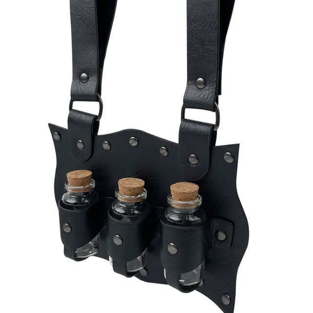 Medieval Potion Bottle Pendant Steampunk Magic Bottle Retro Cork Water Bottle Bag Cos Props Stage Accessories