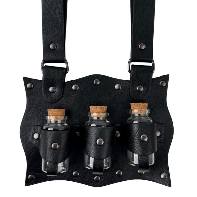 Medieval Potion Bottle Pendant Steampunk Magic Bottle Retro Cork Water Bottle Bag Cos Props Stage Accessories