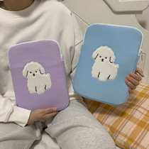 New Korean liner bag cartoon small clutch womens bag storage bag inch tablet bag half dimension