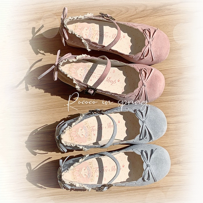 【 In Stock 】 Small round-toe Spring Rococo French style retro round-toe lolita single shoe Mary Jane