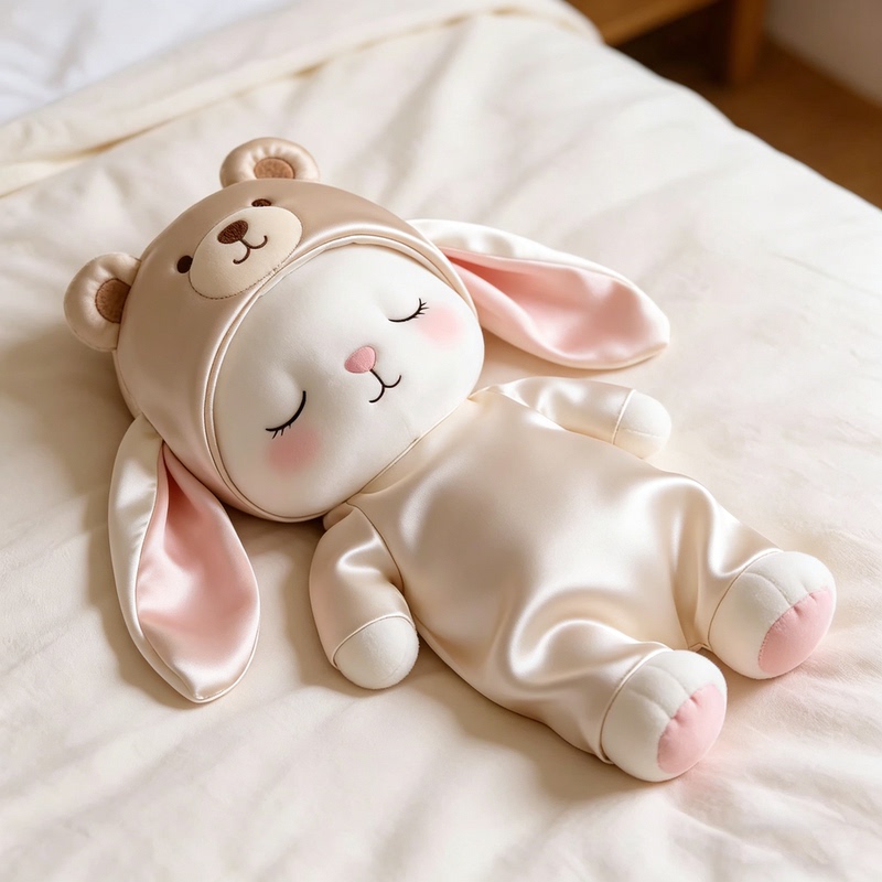 Ice Silk Summer Cooling Rabbit Plush Pillow for Girls, Leg-Hugging Sleeping Doll, Pregnancy Cushion, Children's Birthday Gift Ice Silk Summer Cooling Rabbit Plush Pillow for Girls, Leg-Hugging Sleeping Doll, Pregnancy Cushion, Children's Birthday Gift