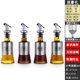 Swiss Joico Glass Leak-Proof Seasoning Bottle Set for Kitchen, Household and Commercial Use, Stainless Steel Oil Pot, Vinegar Pot, Sesame Oil Bottle