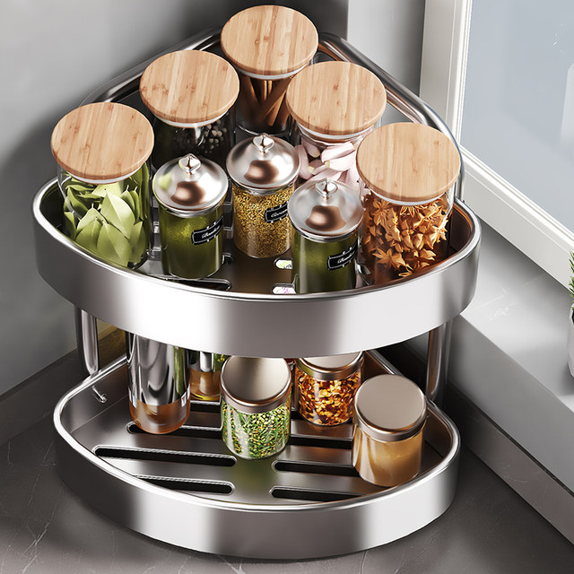 Swiss Joico Stainless Steel Kitchen Seasoning Storage Rack Countertop Multi-Functional Narrow Seasoning Bottle Storage Rack