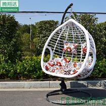 Factory direct sales Internet celebrity hanging chair rattan hanging basket swing hanging chair outdoor swing chair dormitory hanging chair indoor hanging blue chair