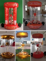 Inflatable small Internet celebrity money grabbing machine money grabbing machine prize grabbing activity props trapezoidal cylindrical lottery machine inflatable model