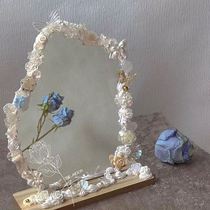 ins irregular shaped acrylic mirror creative diy cream glue student makeup mirror dormitory bedroom makeup mirror