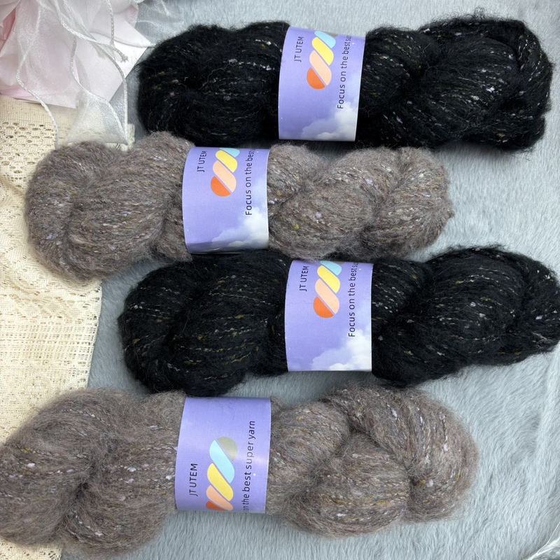 Luxurious Colored Alpaca Mohair/Italian Sesia/Infant Alpaca Brushed Yarn, Super Soft
