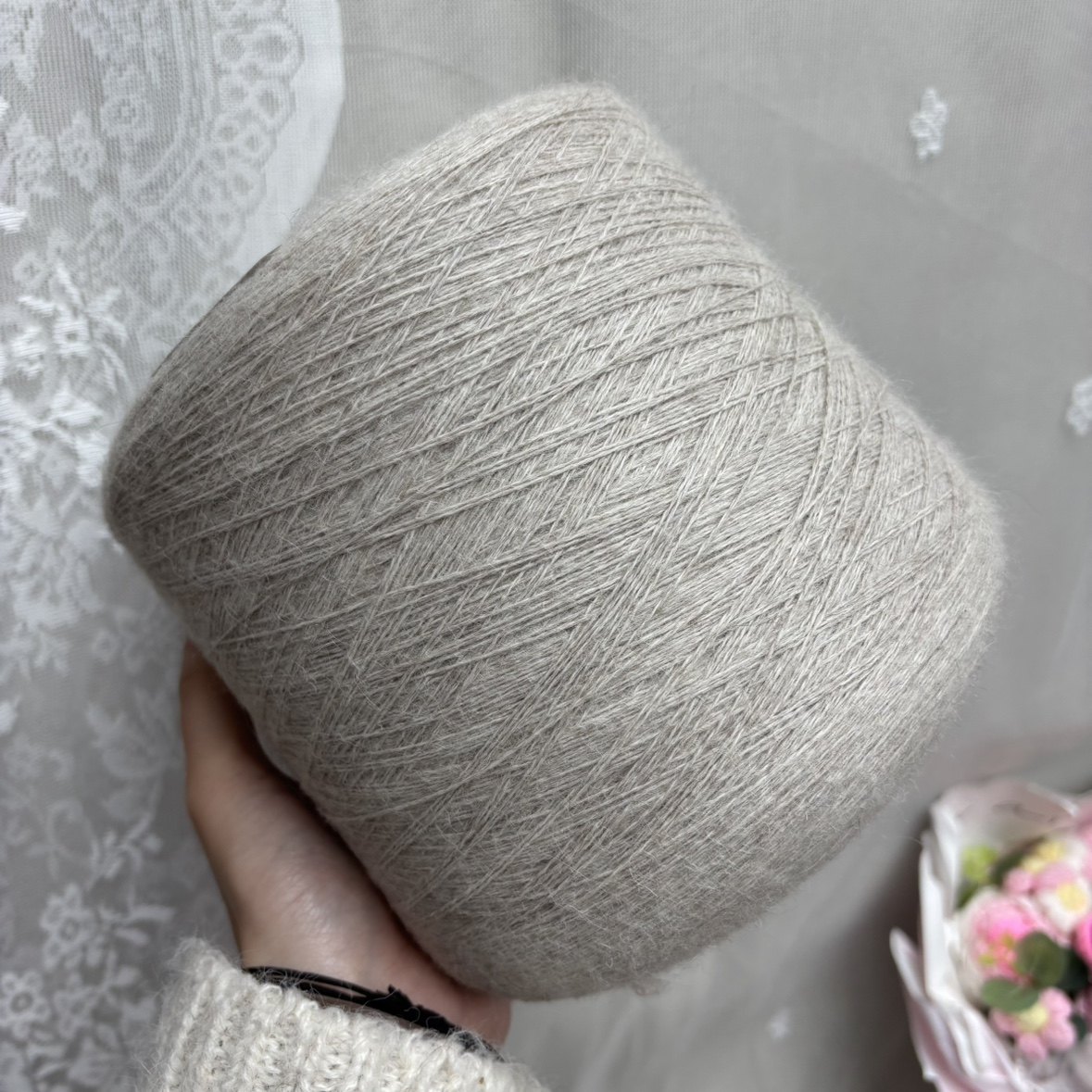 Premium Baby Pure Alpaca/Italian Pecci/100% Baby Alpaca Infant Alpaca Wool for Warmth