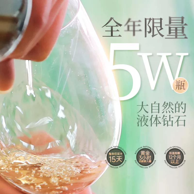 桦王 Birch wine 11 degrees health wine supplement wine white wine birch juice wine slightly small wine unmanned wolfberry wine