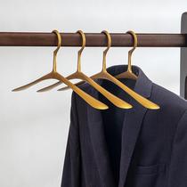 Space aluminum solid clothes hanger household clothes hanging wardrobe seamless clothes rack adult suit special clothes hanger