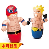 Educational fitness childrens boxing tumbler exercise boxing column animal baby sandbag baby vent toy