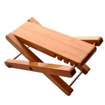 4 Levels Adjustable Footstool Tiptoe Guitar Footstool Wooden F