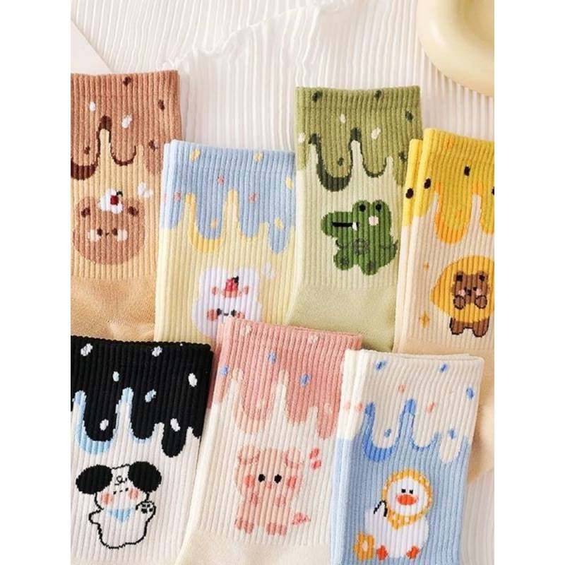 Sundown moon rises always with dawn ~ spring and autumn socks children ins Chaoters 100 hitch a long cylinder schoolgirl Y112 -Taobao
