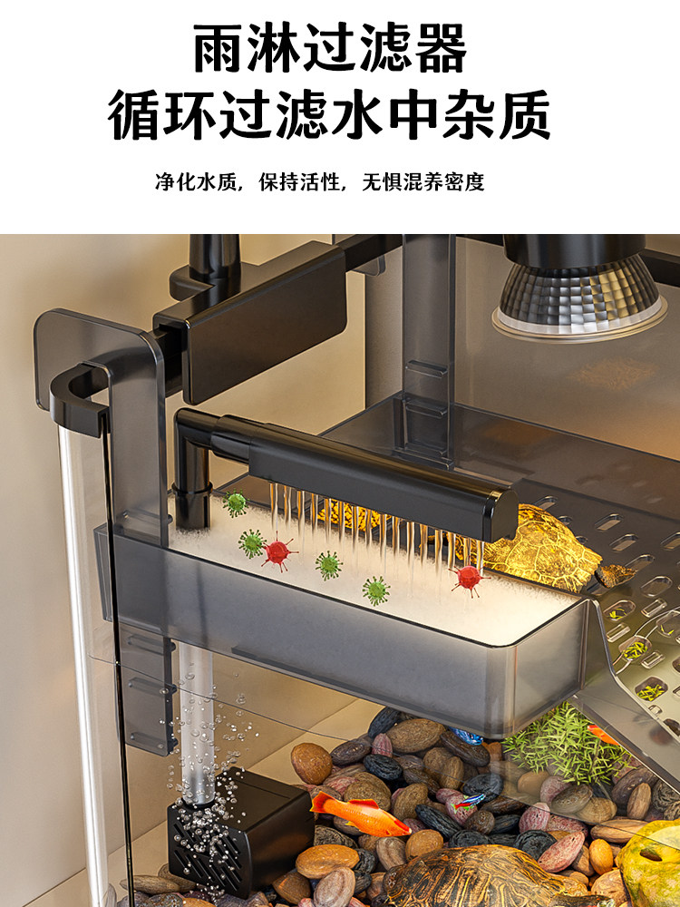 Turtle Breeding Tank, Small Living Room, 2025 New Model, Home Ecological Landscaping, Luxury Large Villa, Special Box for Brazilian Turtles