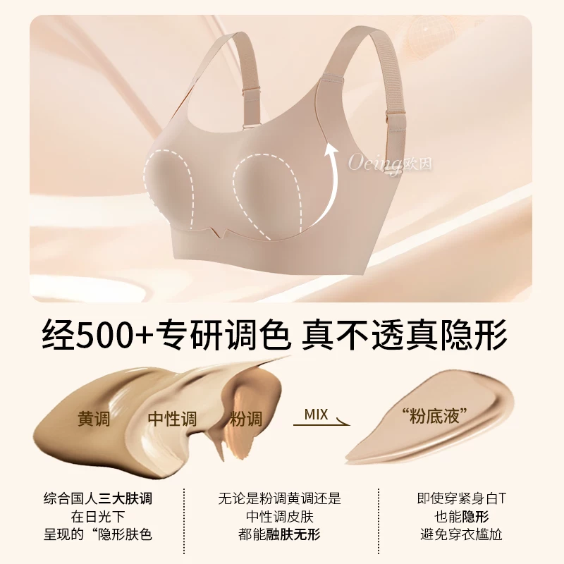 Foundation, invisible underwear, supporting summer thin bra, no trace
