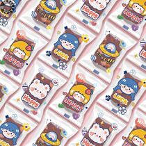 New Snowflake Crispy Packaging Bag New Year Machine Sealed Bag Baked Milk Date Nougat Cookies Candy Paper Sugar Paper Bag