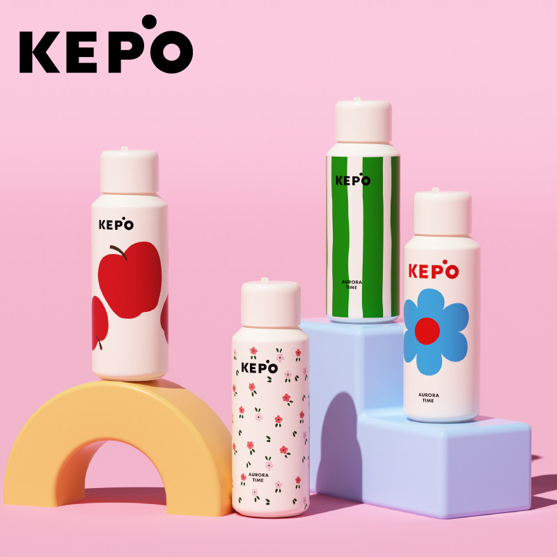 Мини-термос KEPO для девочек, чашка для воды, портативная чашка небольшой емкости из нержавеющей стали, спортивная школьная бутылка для воды