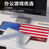 Oversized anti-skid rubber mouse pad with overlock edge larger and thickened keyboard pad double-sided printed mouse pad and game pad