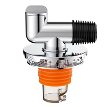 07 Washing machine drain pipe floor drain joint pipe special anti-odor and anti-reflow dual-use toilet sewer pipe tee