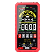 Delixi DE82C digital multimeter ultra-thin high-precision multi-function intelligent identification 6th generation digital display multimeter