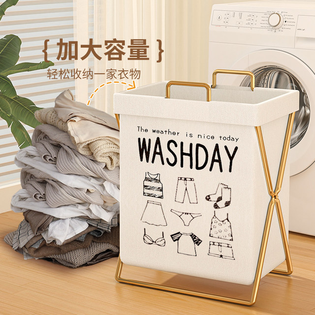 Dirty Clothes Basket, Foldable Storage Bin for Home Use, Dormitory Laundry Bucket with Lid, Bathroom Dirty Clothes Container, High Aesthetic Value