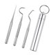 German Seiko 316 Stainless Steel Toothpick Portable Tooth Picking Artifact Portable Dental Floss Ultra-Fine Oral Tooth Hook Needle