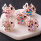 1 Piece Korean Style Small Claw Clip Hairpin Bangs Clip Rhinestone Top Clip Hair Accessory Adult Hair Ornament Hairpin for Women