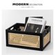 Rattan Solid Wood Storage Basket Desktop Storage Basket Snack Box Sundry Cosmetics Storage Basket Storage Organization Storage Box
