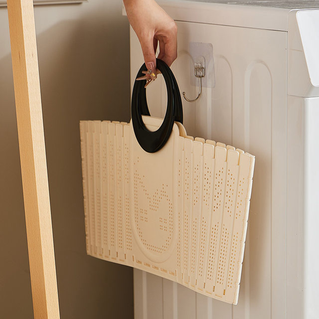 Dirty Clothes Basket for Home Bathroom, Foldable, High-Looking, Large-Capacity Laundry Basket, Dirty Clothes Storage Basket