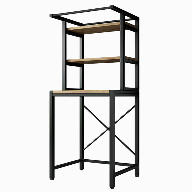 Washing Machine Rack Flip-Top Floor-Standing Storage Rack Above Toilet Storage Cabinet Drum Pulsator Flip-Top Bathroom