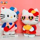 New Hello Kitty KT cat building blocks 6-12 years old children's educational assembly difficult toys girls gift ornaments