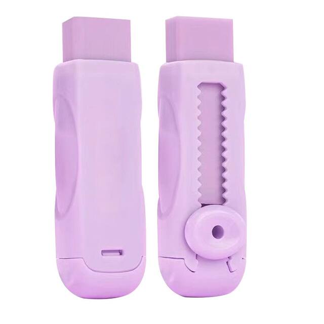 Cartoon Push-Pull Eraser Ice Cream 4B Elementary School Student Exclusive Crumb-Free Refillable Core Stationery Traceless Eraser