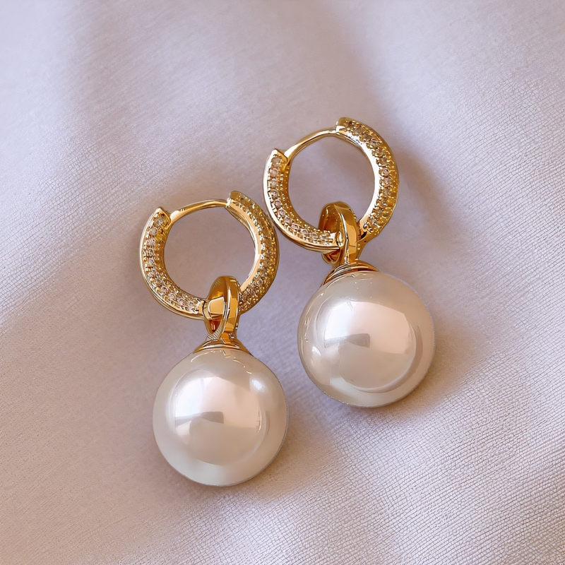 High-Quality Goods 2026 New Model 18K Gold Pearl Earrings for Women, Elegant, Light Luxury, High-End Feel, Ear Clips, Ear Studs, Ear Accessories High-Quality Goods 2026 New Model 18K Gold Pearl Earrings for Women, Elegant, Light Luxury, High-End Feel, Ear Clips, Ear Studs, Ear Accessories