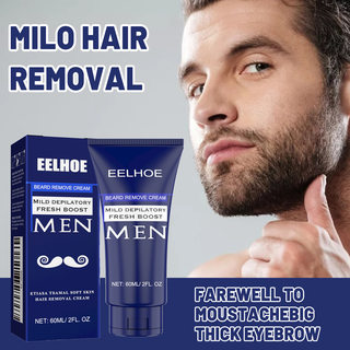 Eelhoe men's hair removal cream gently cleanses chest hair