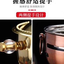 Stainless steel alcohol pot fuel small hot pot 304 alcohol stove commercial club one person one pot self-service shabu shabu pot