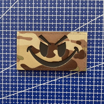 Laser Engraving Reflective Smiles Morale Badge Morale Badge Magic Sticker Arms Chapter Tactical Camouflage Badge Outdoor Backpack Patch