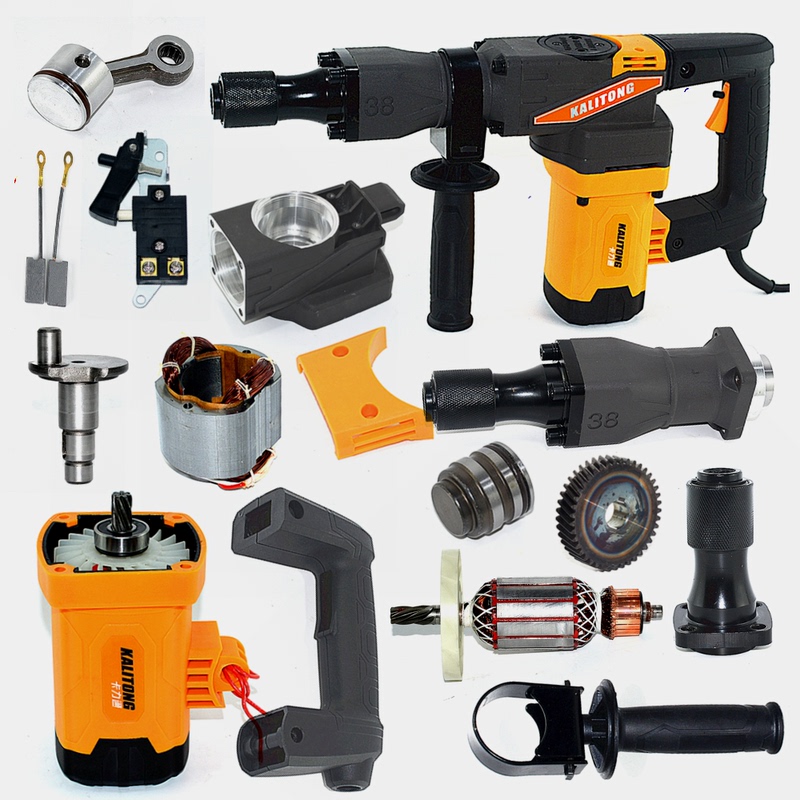 Sick Lingdian Huajin S38 Electric Pick Accessories Sheng V38 Turning Stator Switch Carbon Brush Motor Gearbox Handle Shell
