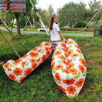 Music Festival Outdoor Sofa Outdoor Picnic Camp Lazy Sand Red Inflatable Bed Double Portable Air Recliner
