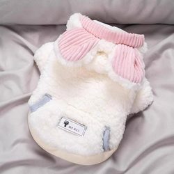 Dog Clothes for Autumn and Winter, Warm and Cute Vest, Anti-Shedding, for Bichon, Teddy, Schnauzer, Pet Hooded Clothing, Cotton Coat