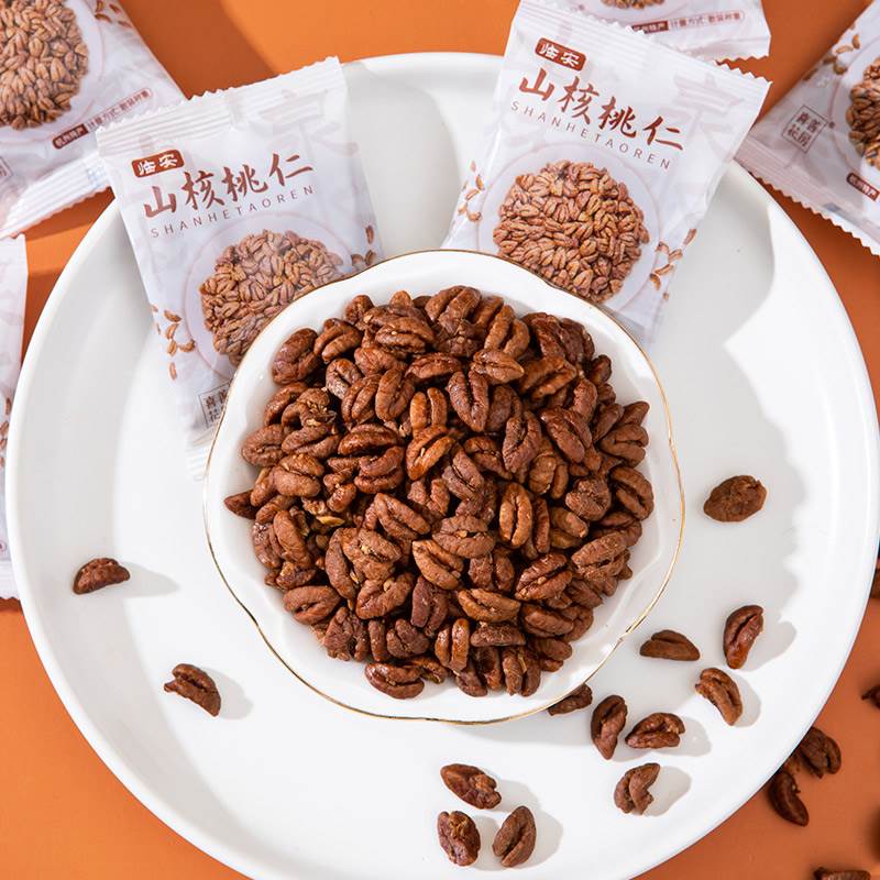 2023 New goods Festive Flowers House Lin'an Mountain Walnut Peach Kernel Hangzhou Original Taste Pretzels Pregnant pregnant women snacking nuts without shell New Year's products-Taobao