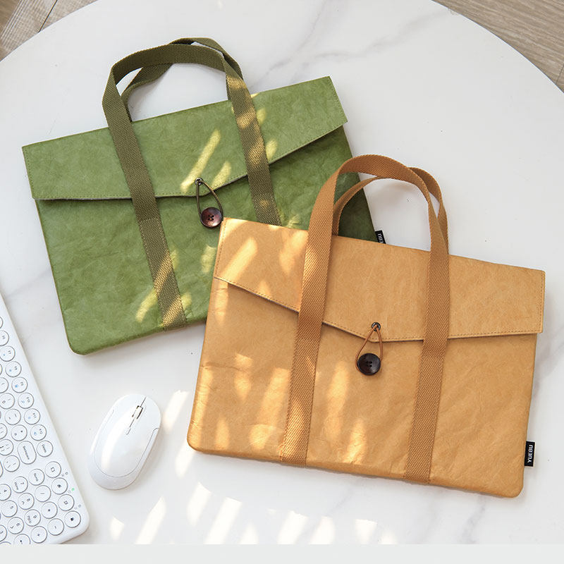 Tyvek Fashion Solid Color Minimalist Laptop Carrying Bag - Thumbnail 6