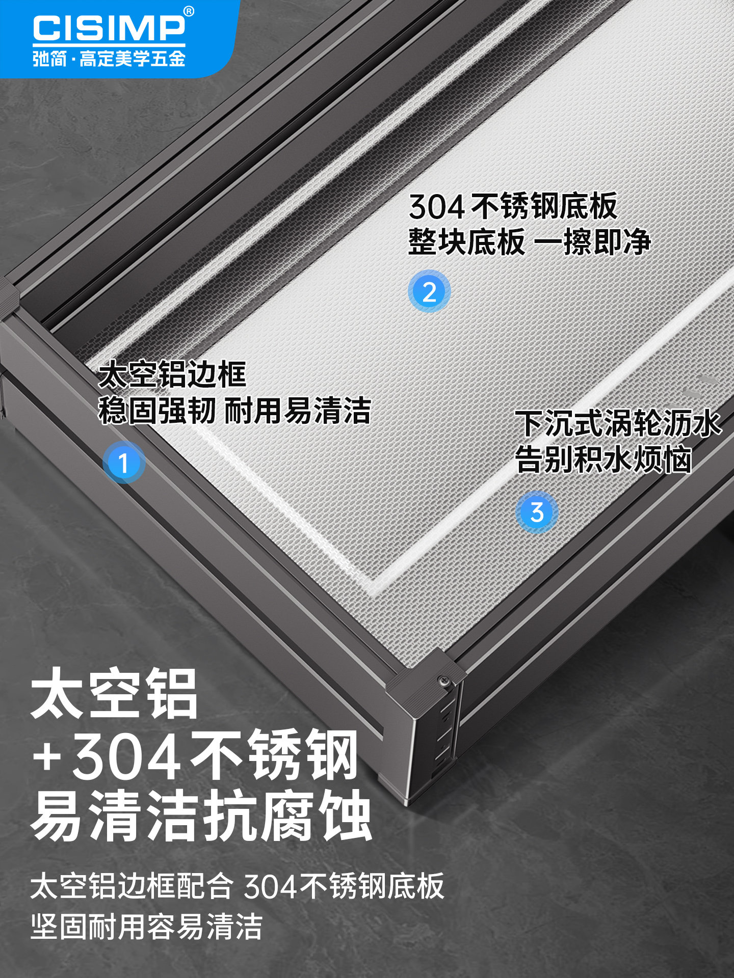 Simple Independent Three-Layer Pull-Out Basket Kitchen Cabinet Bowl Basket 304 Stainless Steel Drawer-Type Cupboard Pull-Out Dish Rack