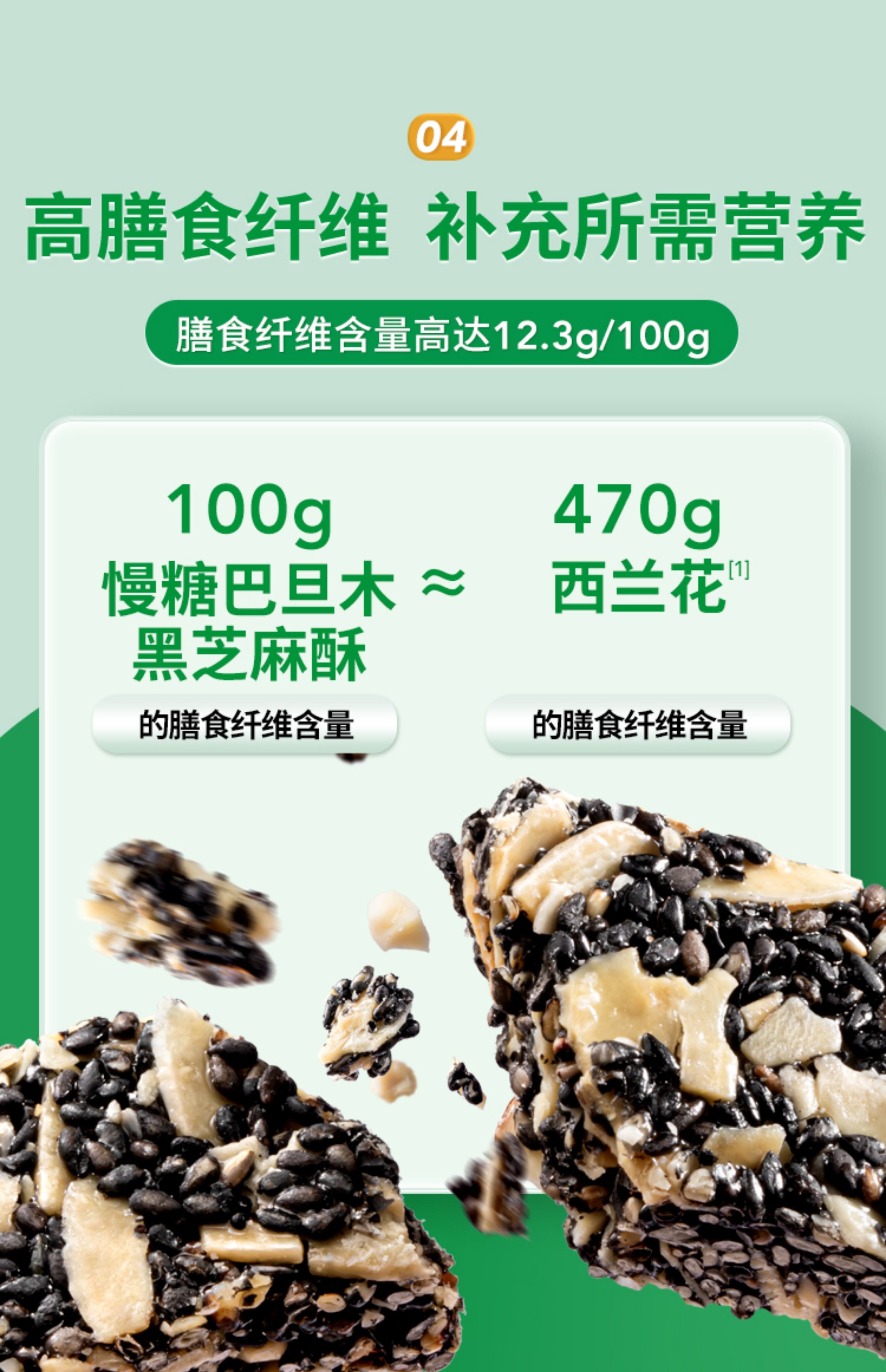 【中國直郵】 慢教授 低GI巴旦木黑芝麻酥 170g