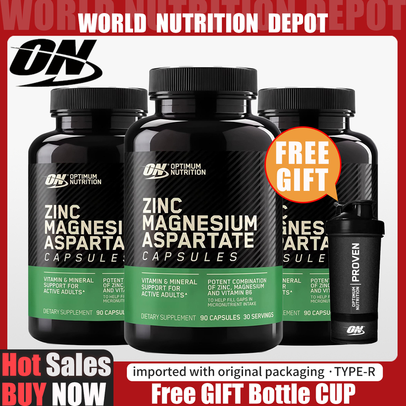 On Optimum Nutrition Zma Zinc Magnesium Aspartate Capsules