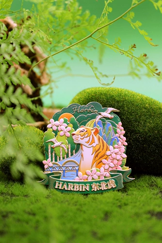 〖Пятно〗 Puppy Creative x Harbin AR холодильника наклейка сибирский тигр-культурный и творческий металлический магнитный тигр