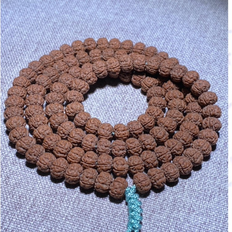 108 Beads of Old Tree King Jade, Yellow-Removed Small King Jade, Low-Stemmed, Fully Submersible in Water, Richly Textured, Men's Collectible Prayer Beads