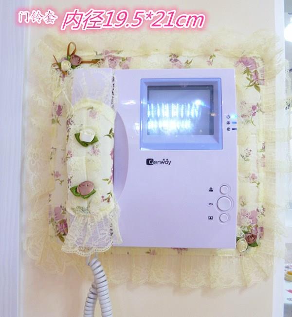 Doorbell Phone shelter Decorative Case Wall Patch Lace Cover Towels Telephone Set door Access Telephone set-Taobao