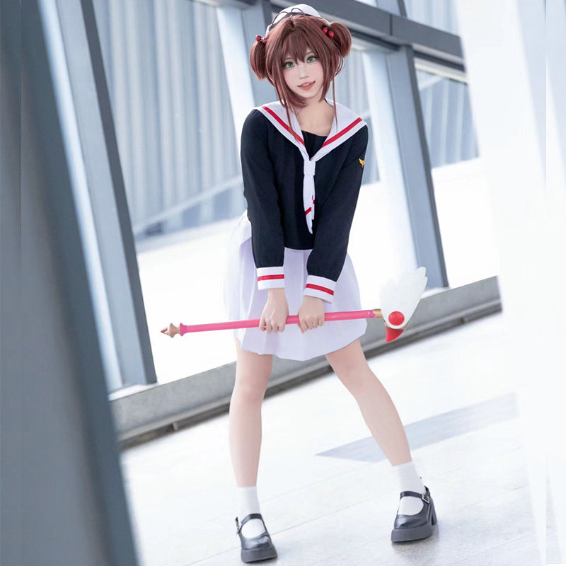 百变小樱cos知世木之本樱cos服校服制服水手服帽子衣服春夏校服
