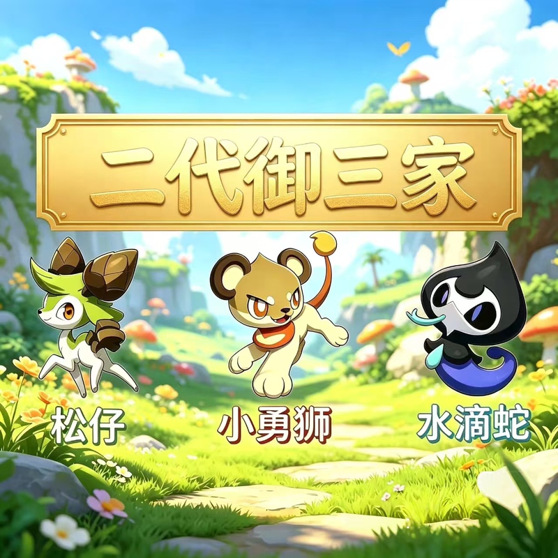 Rock Kingdom Second Generation Royal Family: Big-Sized Pine Needle, Forest Ranger, Fiery Heart, Brave Lion, Water Drop Snake, Snake Wizard Egg